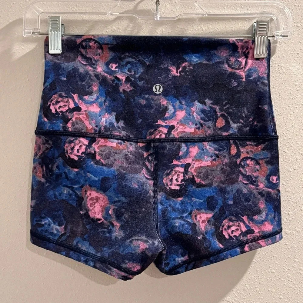 Lululemon Moody Mirage Blue Deep Navy Boogie Short Roll Down - Picture 2 of 6